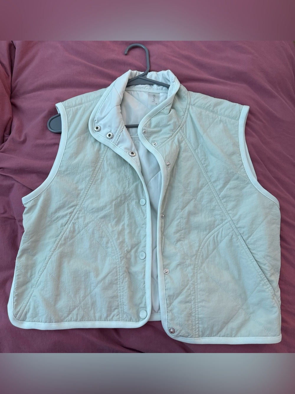 Altard State Classic Quilted Light Mint Green Women's Vest